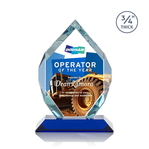 Starfire diamond shape award on a base.... from ASI 84592 St Regis Group / St Regis