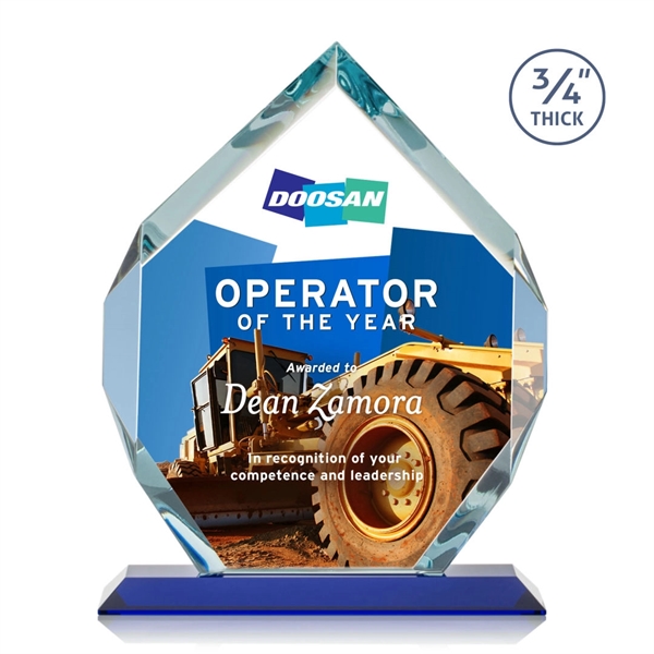 Starfire diamond shape award on a base.... from ASI 84592 St Regis Group / St Regis