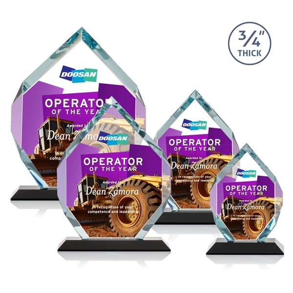 Starfire diamond shape award on a base.... from ASI 84592 St Regis Group / St Regis