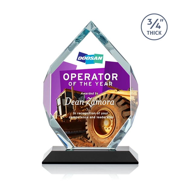 Starfire diamond shape award on a base.... from ASI 84592 St Regis Group / St Regis