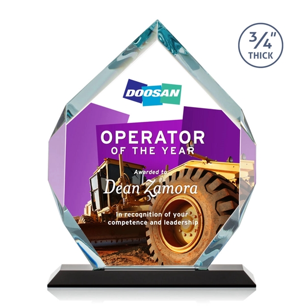 Starfire diamond shape award on a base.... from ASI 84592 St Regis Group / St Regis