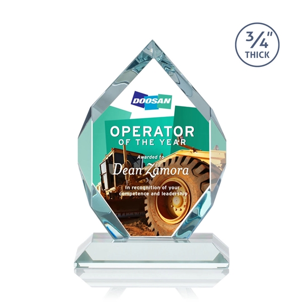 Starfire diamond shape award on a base.... from ASI 84592 St Regis Group / St Regis