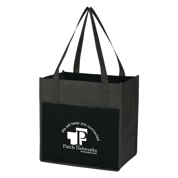 Lami-Combo Shopper Tote.  Made of Combo 80 Gram Non-Woven/110 Gram... from ASI 61125 Hit Promotional Products / Hit®