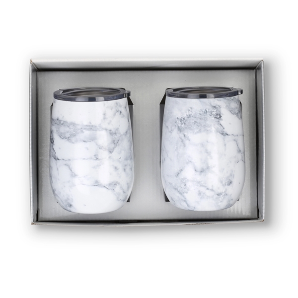 Stainless Steel Stemless Wine Tumbler Gift Set... from ASI 46755 Cosmo Promos