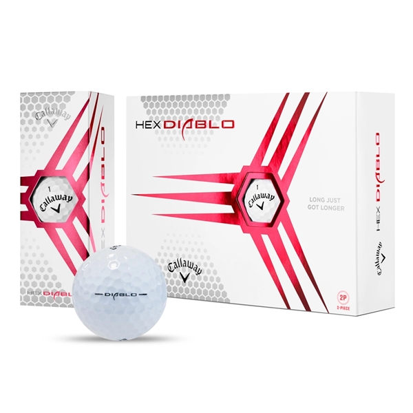 Callaway Hex Diablo golf balls; Box contains 12 white balls and... from ASI 38120 Ball Pro / Diversified Quality Kitchenware
