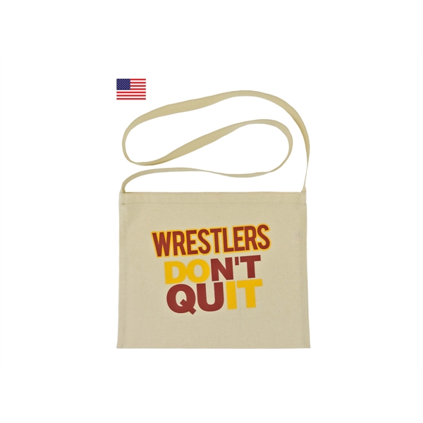 Cotton Shoulder Bag with 1" PP webbing fixed shoulder strap, 52"... from ASI 41630 Brave USA