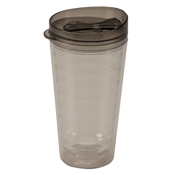 16 oz. insulated clear tumbler with colored lid.... from ASI 77280 Pepco Poms