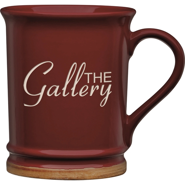 15 oz. ceramic mug with unique flared lip and light brown... from ASI 71920 Moderne Glass Company Inc / Glass America®