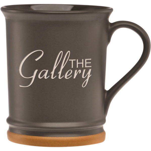 15 oz. ceramic mug with unique flared lip and light brown... from ASI 71920 Moderne Glass Company Inc / Glass America®