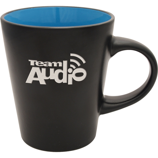 12 oz. ceramic mug with satin black exterior and glossy interior.... from ASI 71920 Moderne Glass Company Inc / Glass America®