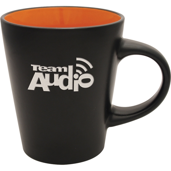 12 oz. ceramic mug with satin black exterior and glossy interior.... from ASI 71920 Moderne Glass Company Inc / Glass America®