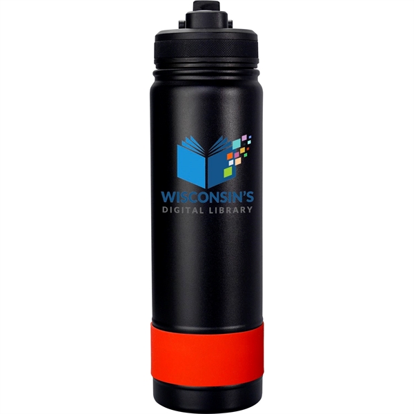 Pop Up 24 oz. Colorful Banded Bottle... from ASI 30208 A P Specialties / AP Specialties