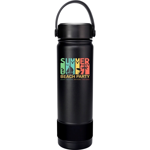 Metal Top 24 oz. Colorful Banded Bottle... from ASI 30208 A P Specialties / AP Specialties