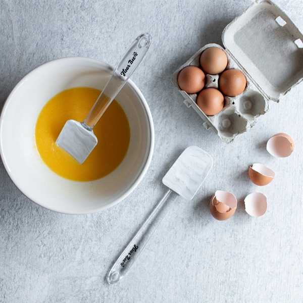 FDA approved silicone spoon spatula that measures 11" x 2 3/8"... from ASI 61966 HPG / Beacon Promotions