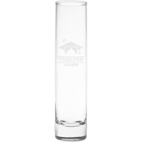 7 1/2"H vase made of clear glass with stylish and simple... from ASI 71920 Moderne Glass Company Inc / Glass America®