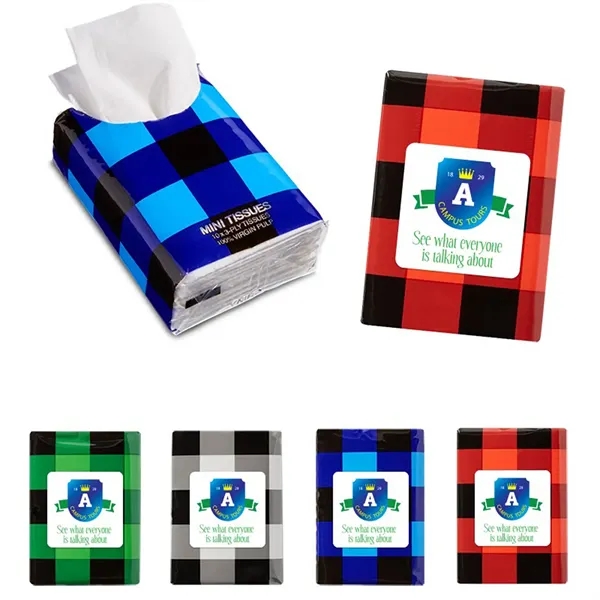 Customizable mini package of 10 tissues.... from ASI 57956 Graphco line