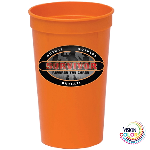 22 oz. USA-Made, Colored Stadium Cups are the perfect marketing tool... from ASI 80060 VisionUSA