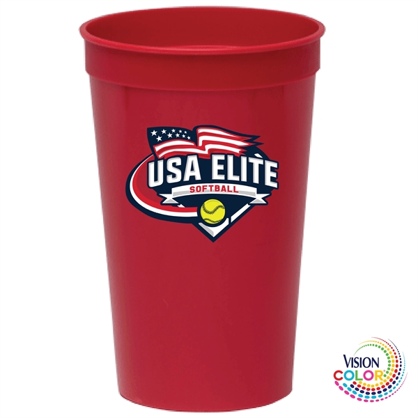 32 oz. USA-Made, Colored Stadium Cups are the perfect marketing tool... from ASI 80060 VisionUSA
