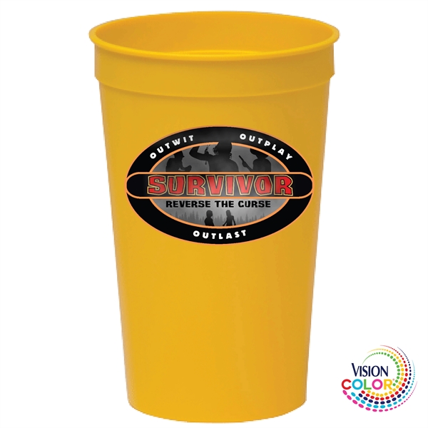 32 oz. USA-Made, Colored Stadium Cups are the perfect marketing tool... from ASI 80060 VisionUSA