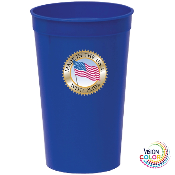 32 oz. USA-Made, Colored Stadium Cups are the perfect marketing tool... from ASI 80060 VisionUSA