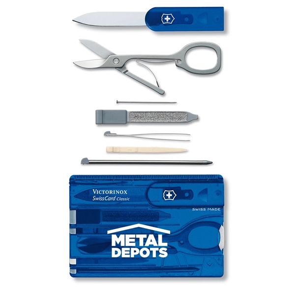 The Swiss Card is the size of a credit card at... from ASI 46170 Compass Industries Inc