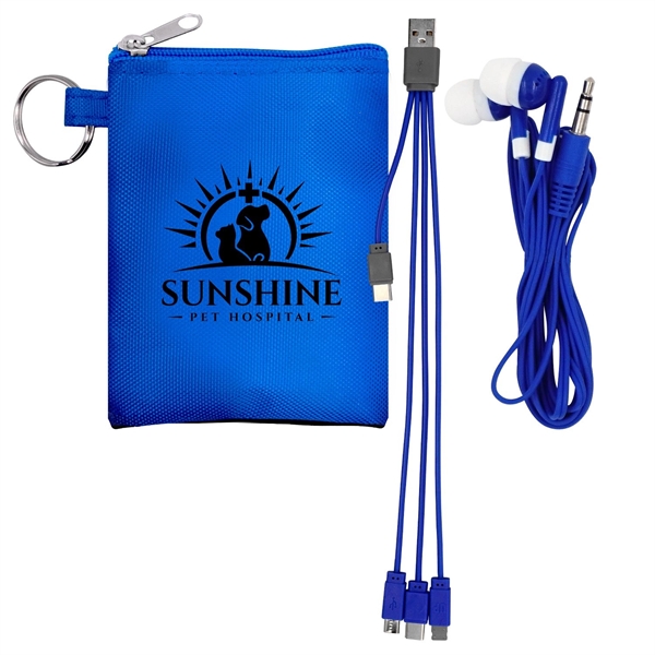 Tall Stretchy Cable & Buds Set... from ASI 30208 A P Specialties / AP Specialties