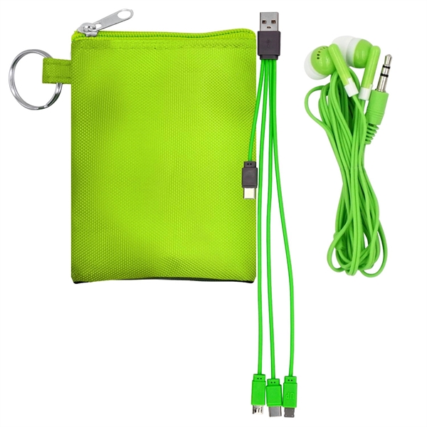 Tall Stretchy Cable & Buds Set... from ASI 30208 A P Specialties / AP Specialties