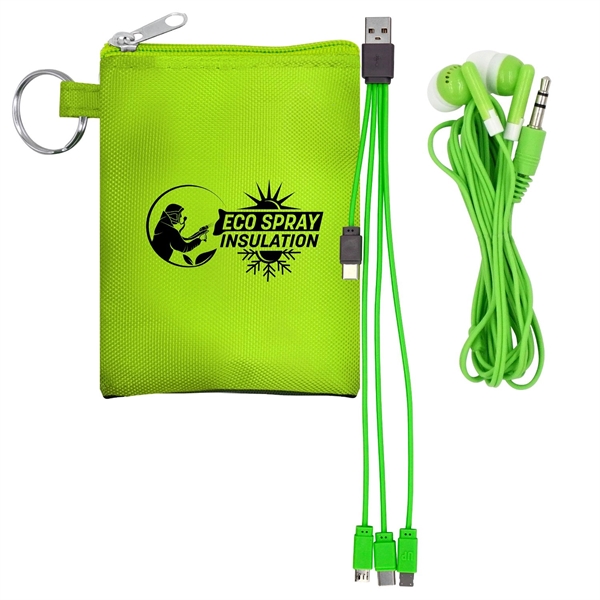 Tall Stretchy Cable & Buds Set... from ASI 30208 A P Specialties / AP Specialties