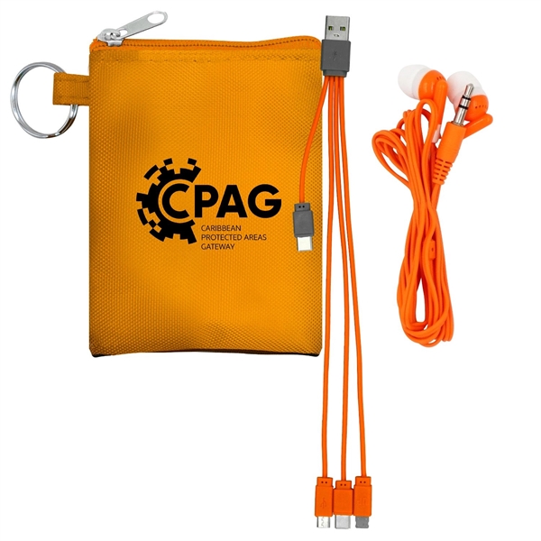 Tall Stretchy Cable & Buds Set... from ASI 30208 A P Specialties / AP Specialties