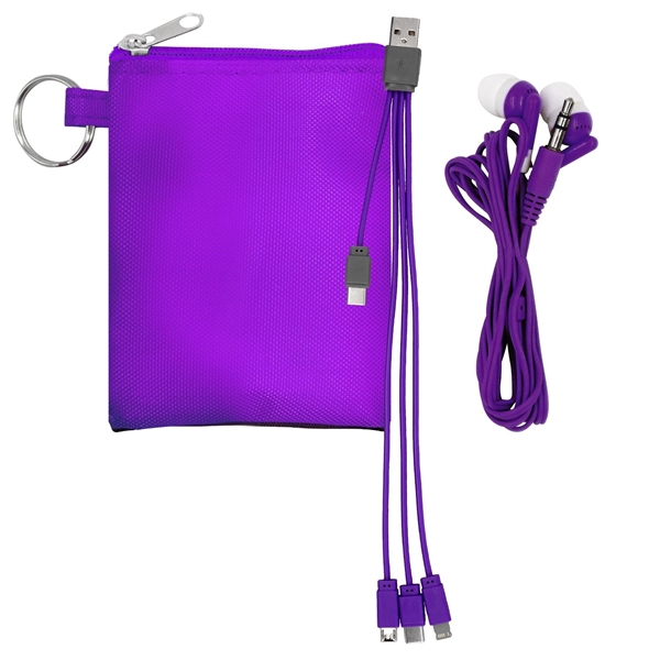 Tall Stretchy Cable & Buds Set... from ASI 30208 A P Specialties / AP Specialties