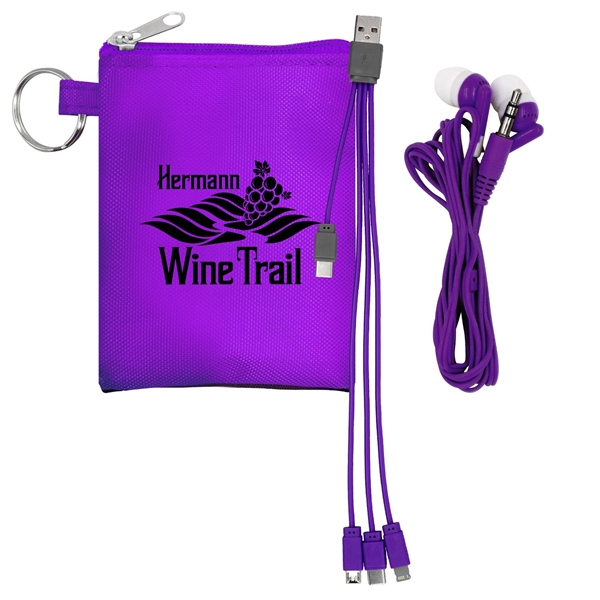 Tall Stretchy Cable & Buds Set... from ASI 30208 A P Specialties / AP Specialties