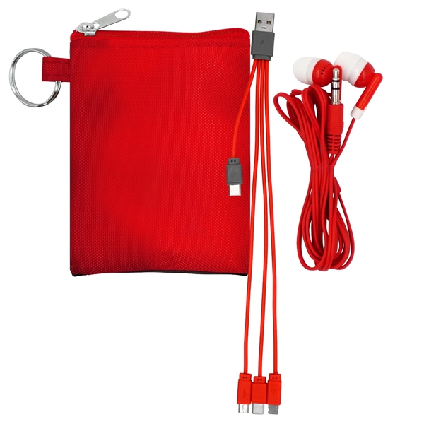 Tall Stretchy Cable & Buds Set... from ASI 30208 A P Specialties / AP Specialties