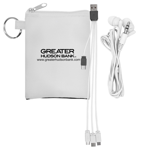 Tall Stretchy Cable & Buds Set... from ASI 30208 A P Specialties / AP Specialties