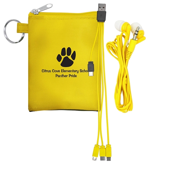 Tall Stretchy Cable & Buds Set... from ASI 30208 A P Specialties / AP Specialties