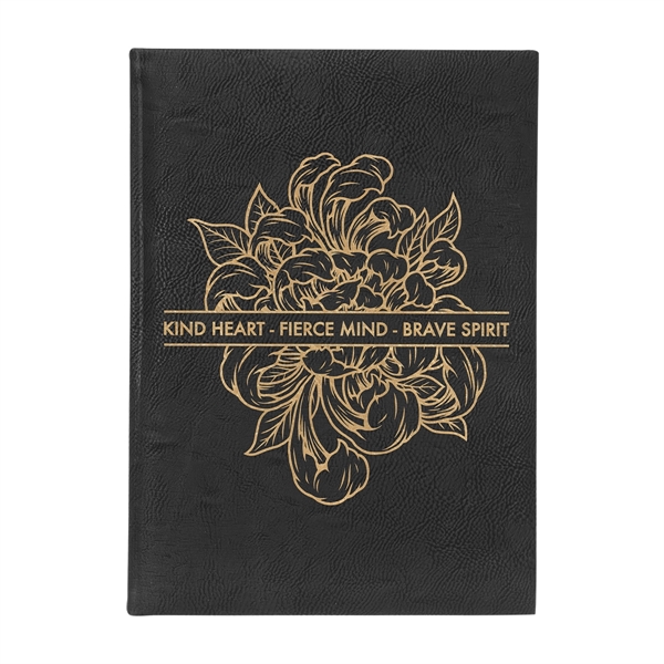 7" x 9 3/4" x 3/4" 112-page journal with satin bookmark... from ASI 74601 Calico