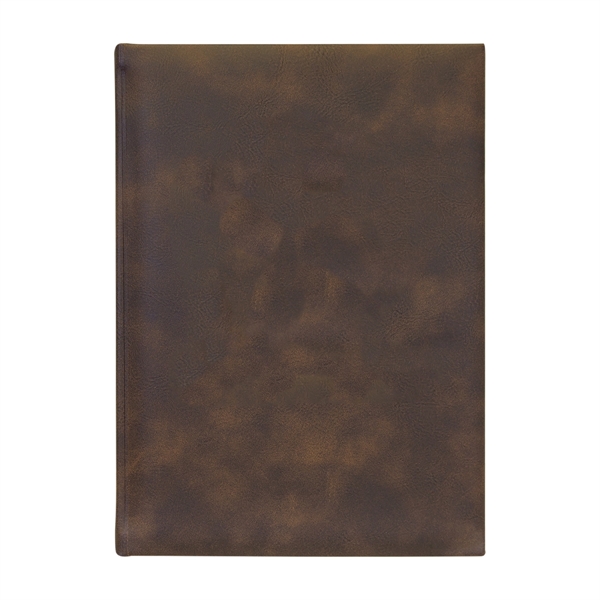 7" x 9 3/4" x 3/4" 112-page journal with satin bookmark... from ASI 74601 Calico