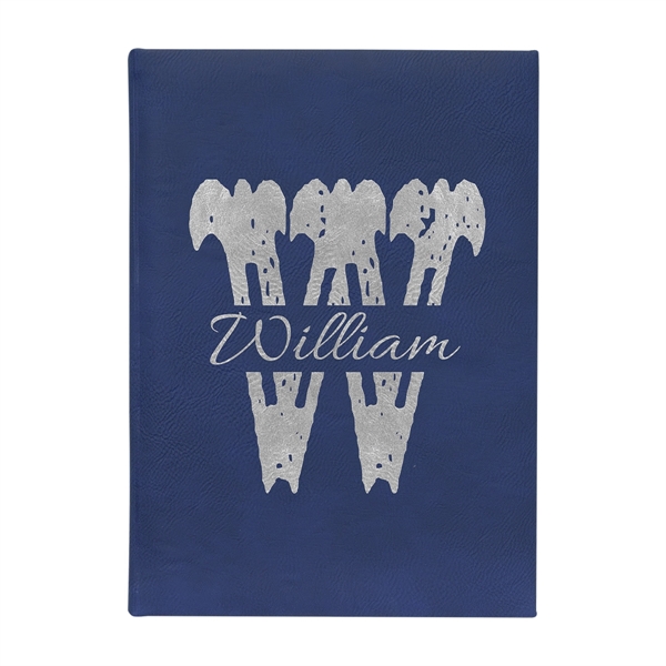 7" x 9 3/4" x 3/4" 112-page journal with satin bookmark... from ASI 74601 Calico