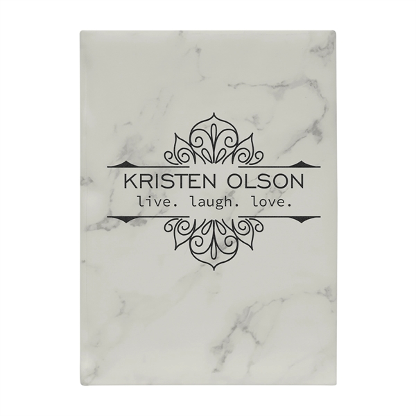 7" x 9 3/4" x 3/4" 112-page journal with satin bookmark... from ASI 74601 Calico