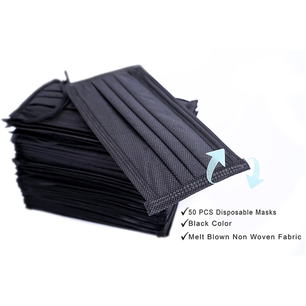 Black, 3 ply disposable mask.... from ASI 40544 Binaco