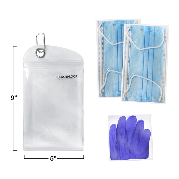 PPE kit with two disposable facemasks and pair of disposable nitrile... from ASI 57800 Gordon Sinclair / Gordon Sinclair®