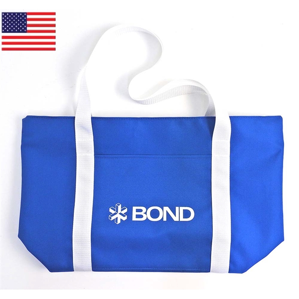 Tote bag with drop down zipper top and shoulder length webbing... from ASI 41630 Brave USA / Brave USA