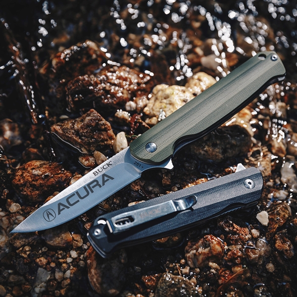 The Langford is a slender, elegant knife from Buck Knives. 4.5"... from ASI 46170 Compass Industries Inc