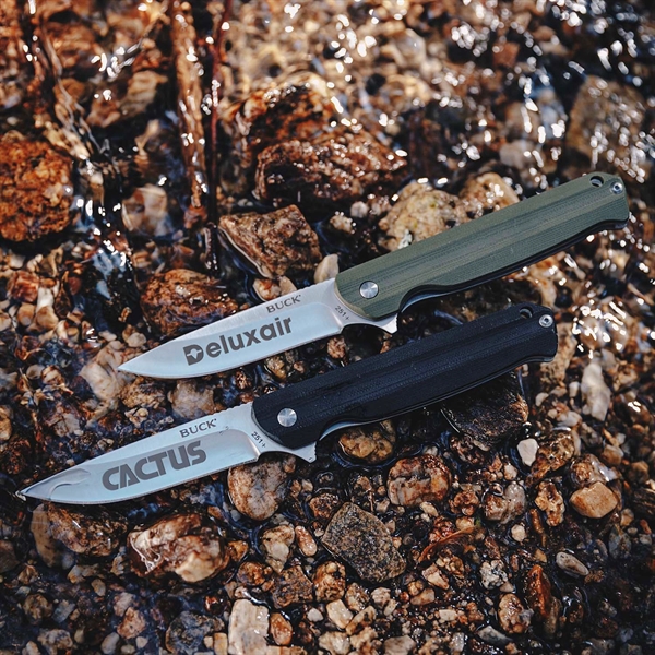The Langford is a slender, elegant knife from Buck Knives. 4.5"... from ASI 46170 Compass Industries Inc