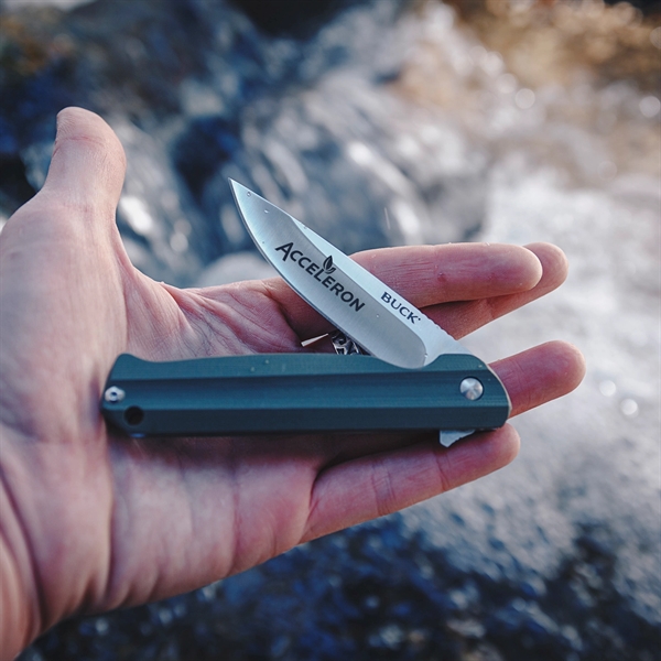 The Langford is a slender, elegant knife from Buck Knives. 4.5"... from ASI 46170 Compass Industries Inc