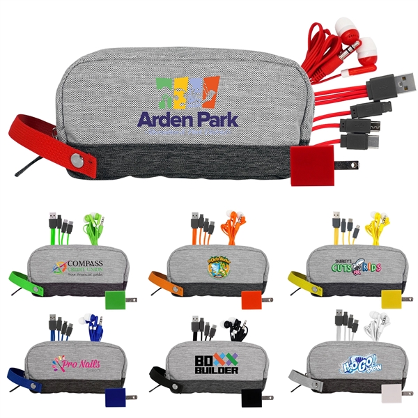 Bay Two Tone Wall Charging Travel Set... from ASI 30208 A P Specialties / AP Specialties