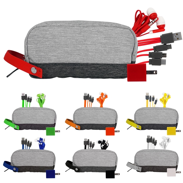 Bay Two Tone Wall Charging Travel Set... from ASI 30208 A P Specialties / AP Specialties