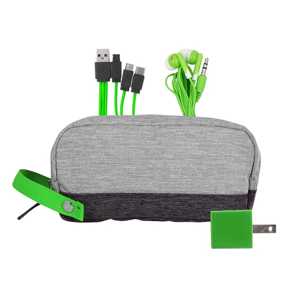 Bay Two Tone Wall Charging Travel Set... from ASI 30208 A P Specialties / AP Specialties