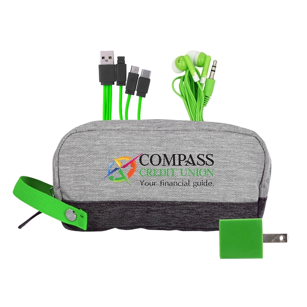 Bay Two Tone Wall Charging Travel Set... from ASI 30208 A P Specialties / AP Specialties