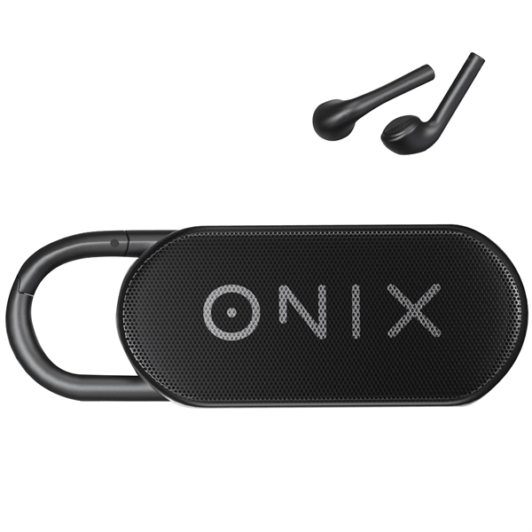 Clip speaker with earbuds. 3 Watt speaker that can clip anywhere... from ASI 61966 HPG / HandStands HPG Gold