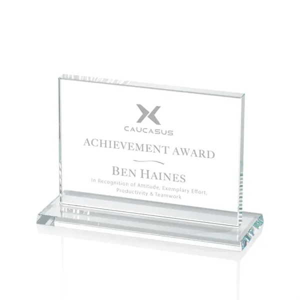 The Algoma in 5/8" thick starfire crystal is a flat-edged rectangle... from ASI 84592 St Regis Group / Prestige Glass